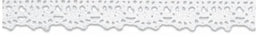 SL03-9-WHT - SUPER RIBBON COTTON LACE 9mm WHITE