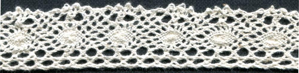 SL04-20-NAT - SUPER RIBBON COTTON  LACE 20mm NATURAL