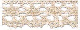 SL169-23-NATURAL - SUPER RIBBON COTTON LACE 23mm NATURAL