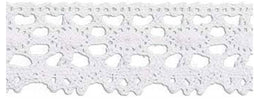 SL169-23-WHITE - SUPER RIBBON COTTON LACE 23mm WHITE
