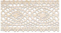 SL204-34-NATURAL - SUPER RIBBON COTTON LACE 34mm NATURAL