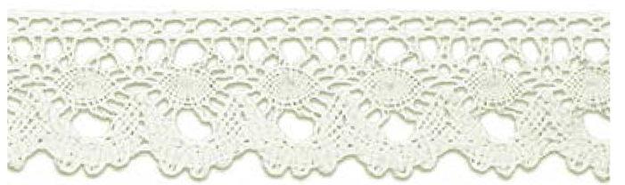 SL229-24-NATURAL - SUPER RIBBON COTTON LACE 24mm NATURAL