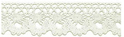 SL229-24-NATURAL - SUPER RIBBON COTTON LACE 24mm NATURAL