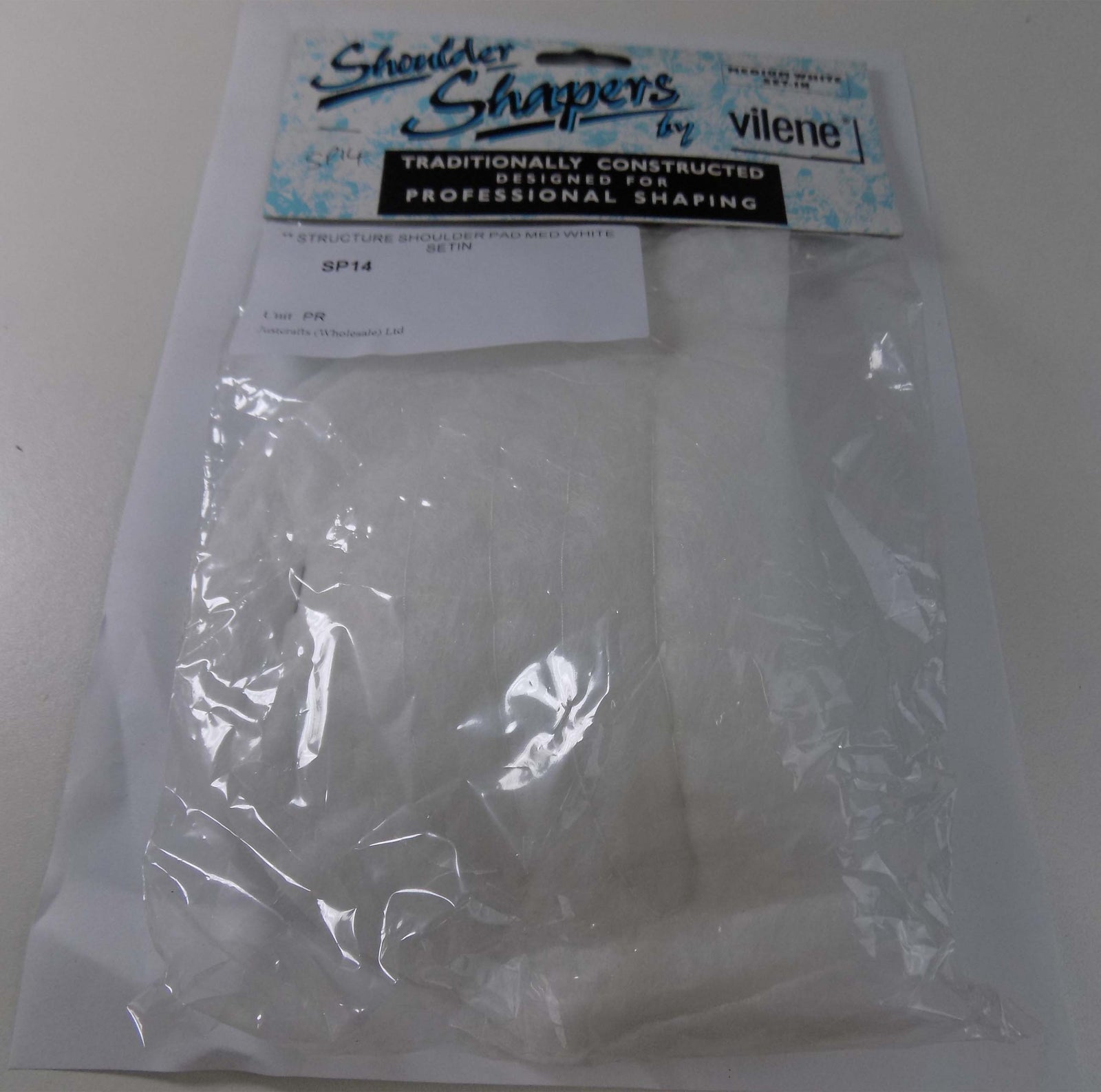 SP14 -  **STRUCTURE SHOULDER PAD MED WHITE SETIN