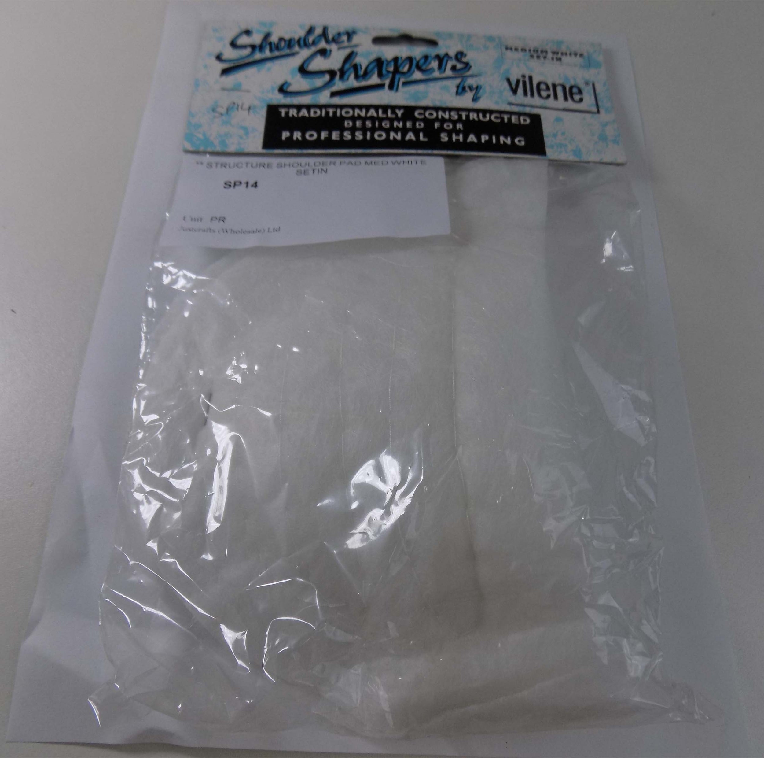 SP14 -  **STRUCTURE SHOULDER PAD MED WHITE SETIN