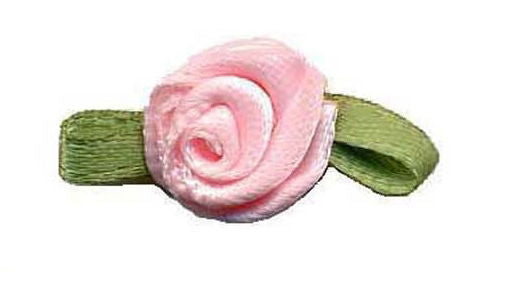 SR117 - SMALL ROSES 117 LIGHT PINK (Green Leaf)