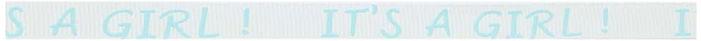 SR1202-10-B08 - SUPER RIBBON IT'S A GIRL 10mm BLUE/GREY