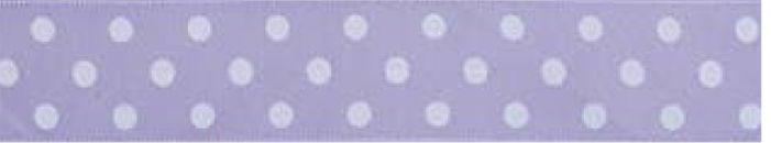 SR1204-25-05 - SUPER RIBBON POLKA DOT 25mm 05 PURPLE WHITE DOT