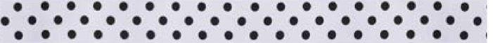 SR1204-7-029-030 - SUPER RIBBON MICRO DOTS 7mm 029 WHITE BLACK DOTS