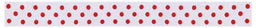 SR1204-7-029-250 - SUPER RIBBON MICRO DOTS 7mm 029 WHITE RED DOTS