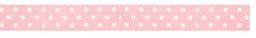 SR1204-7-117-029 - SUPER RIBBON MICRO DOTS 7mm 117 BABY PINK WHITE DOTS
