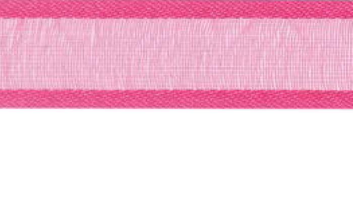 SR1206-10-17 - SUPER RIBBON ORGANZA SATIN EDGE 10mm 17 CERISE