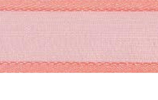 SR1206-15-24 - SUPER RIBBON ORGANZA SATIN EDGE 15mm 24 PEACH