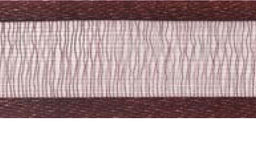 SR1206-15-26 - SUPER RIBBON ORGANZA SATIN EDGE 15mm 26 BROWN