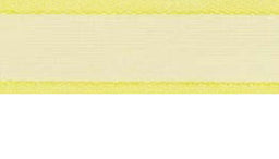 SR1206-25-02 - SUPER RIBBON ORGANZA SATIN EDGE 25mm 02 BRIGHT YELLOW