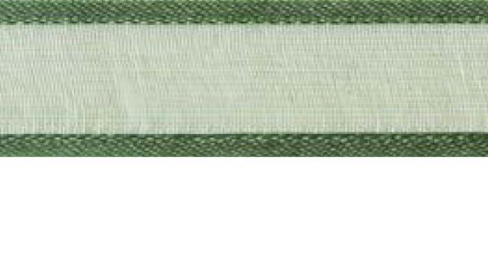 SR1206-25-05 - SUPER RIBBON ORGANZA SATIN EDGE 25mm 05 FOREST GREEN
