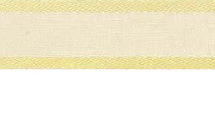 SR1206-25-07 - SUPER RIBBON ORGANZA SATIN EDGE 25mm 07 CREAM