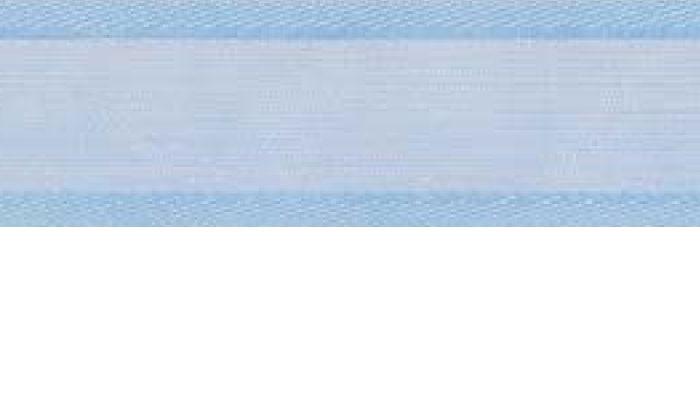 SR1206-25-12 - SUPER RIBBON ORGANZA SATIN EDGE 25mm 12 LIGHT BLUE