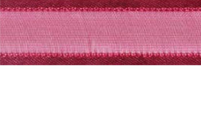 SR1206-25-16 - SUPER RIBBON ORGANZA SATIN EDGE 25mm 16 WINE