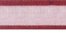 SR1206-25-20 - SUPER RIBBON ORGANZA SATIN EDGE 25mm 20 BURGUNDY