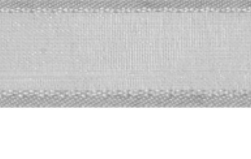 SR1206-25-27 - SUPER RIBBON ORGANZA SATIN EDGE 25mm 27 SILVER GREY