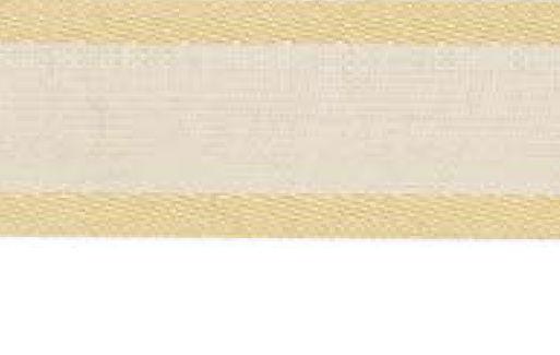 SR1206-25-30 - SUPER RIBBON ORGANZA SATIN EDGE 25mm 30 GOLD