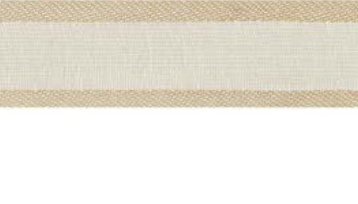 SR1206-40-09 - SUPER RIBBON ORGANZA SATIN EDGE 40mm 09 GOLDEN TAN