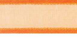 SR1206-40-25 - SUPER RIBBON ORGANZA SATIN EDGE 40mm 25 ORANGE