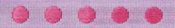 SR1208-10-04 - SUPER RIBBON DOTS 10mm 04 RED DOTS ON PURPLE BACKGROUND