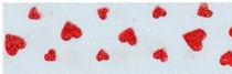 SR1214-15-029-250 - SUPER RIBBON LOVE HEARTS 15mm 029-250 RED HEARTS ON SILVER