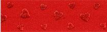 SR1214-15-250-250 - SUPER RIBBON LOVE HEARTS 15mm 250-250 RED HEARTS ON RED
