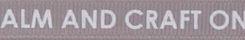SR1219-12-012 - SUPER RIBBON KEEP CALM & CRAFT ON 10mm 012 SILVER