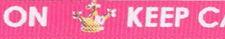 SR1219-12-175 - SUPER RIBBON KEEP CALM & CRAFT ON 10mm 175 SHOCKING PINK