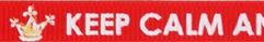 SR1219-12-250 - SUPER RIBBON KEEP CALM & CRAFT ON 10mm 250 RED