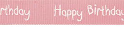 SR1220-16-117 - SUPER RIBBON HAPPY BIRTHDAY 16mm 117 PINK