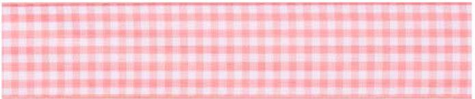 SR1403-10-154 - SUPER RIBBON GINGHAM 10mm 154 PALE PINK