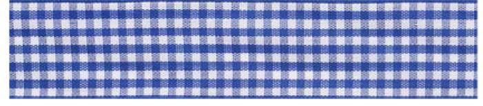 SR1403-15-350 - SUPER RIBBON GINGHAM 15mm 350 BLUE