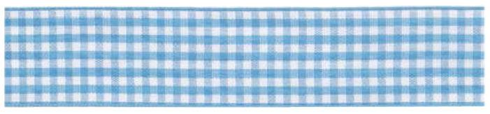 SR1403-25-305 - SUPER RIBBON GINGHAM 25mm 305 BABY BLUE