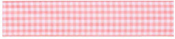 SR1403-6-154 - SUPER RIBBON GINGHAM 6mm 154 BABY PINK CHECK