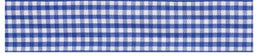 SR1403-6-350 - SUPER RIBBON GINGHAM 6mm 350 BLUE CHECK