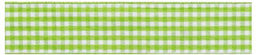 SR1403-6-551 - SUPER RIBBON GINGHAM 6mm 551 GREEN CHECK