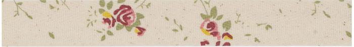 SR1421-25-NAT - SUPER RIBBON ROSE BUDS DOTTED 25mm NATURAL