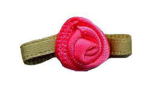 SR175 - SMALL ROSES 175 SHOCK PINK (Green Leaf)