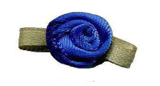 SR350 - SMALL ROSES 350 ROYAL BLUE (Green Leaf)