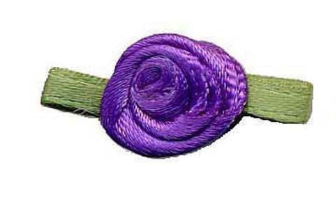 SR465 - SMALL ROSES 465 PURPLE (Green Leaf)