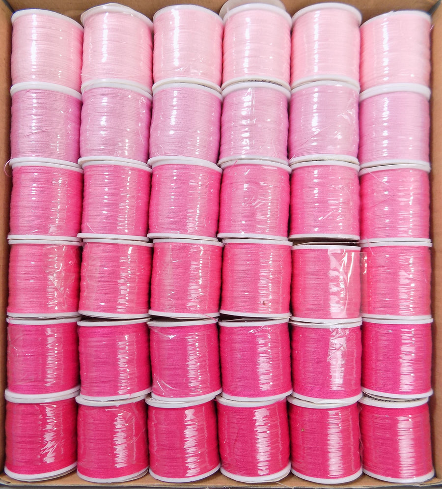 SS254 PINKS POLYESTER SEWING THREAD 100 YDS 36 WINDOW BOX · Just Crafts ...