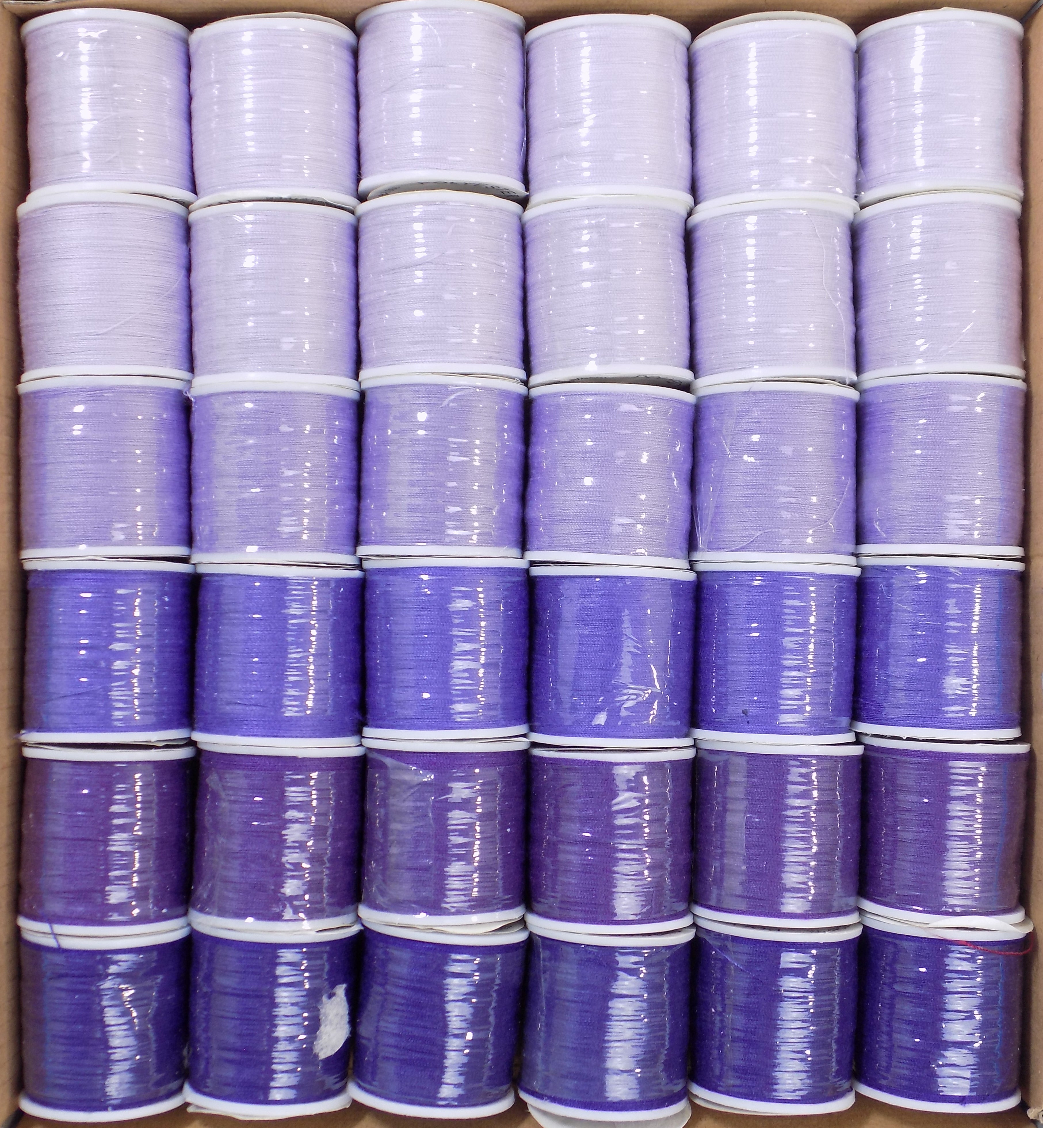 SS432  LILACS POLYESTER SEWING THREAD 100 YDS 36 WINDOW BOX