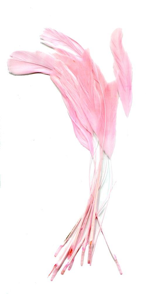 ST19PP - FEATHER BUNCHES - 10/PACK PALE PINK