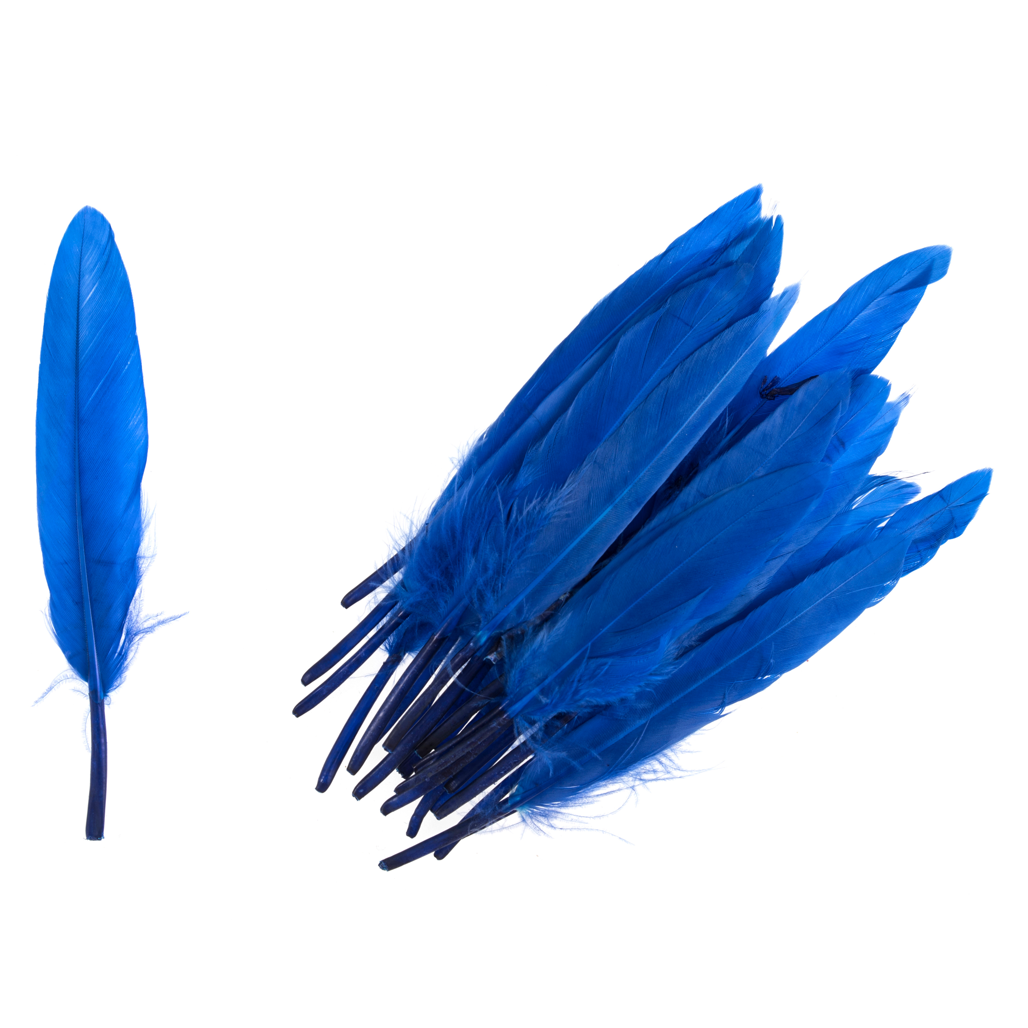 TD0030 - DUCK FEATHERS APPROX 10CM ROYAL