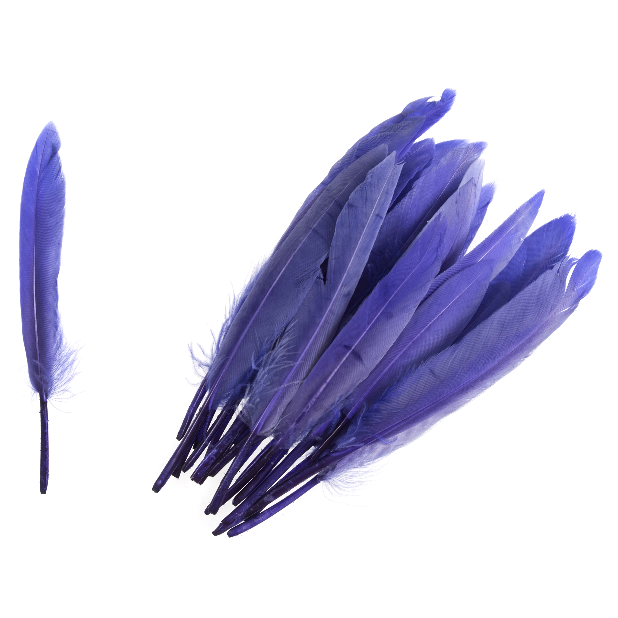 TD0035 - DUCK FEATHERS APPROX 10CM PURPLE